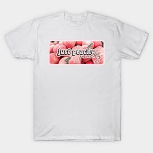 Peachy preach milk feminine cute kawaii pink vintage retro aesthetic beautiful dream love romantic T-Shirt